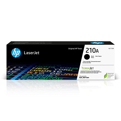 HP Genuine 210A Black Toner Cartridge, W2100A HP Genuine 210A Black Toner Cartridge, W2100A